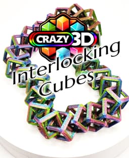 Crazy Interlocking Cubes Fidget - 4 Sizes 3d model