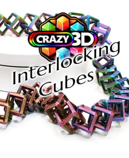 Crazy Interlocking Cubes Fidget - 4 Sizes 3d model