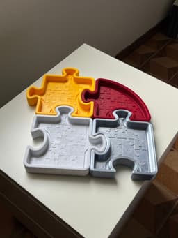 Puzzle Tray Empty Pockets 3d model