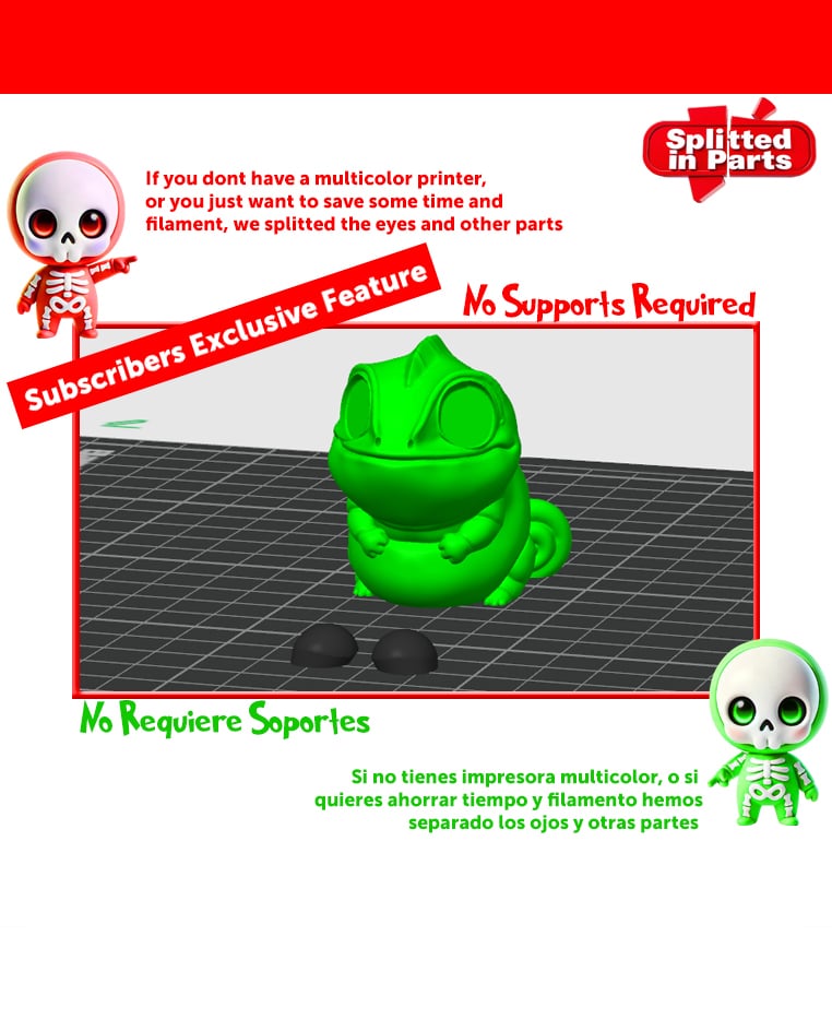 Baby Chameleon 3d model