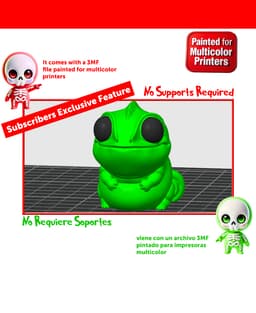 Baby Chameleon 3d model