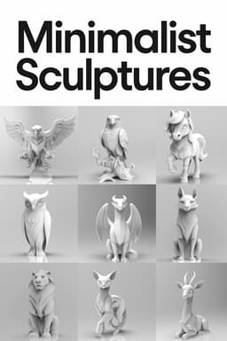 Elegant Eagle minimalist Sculpture 3d model