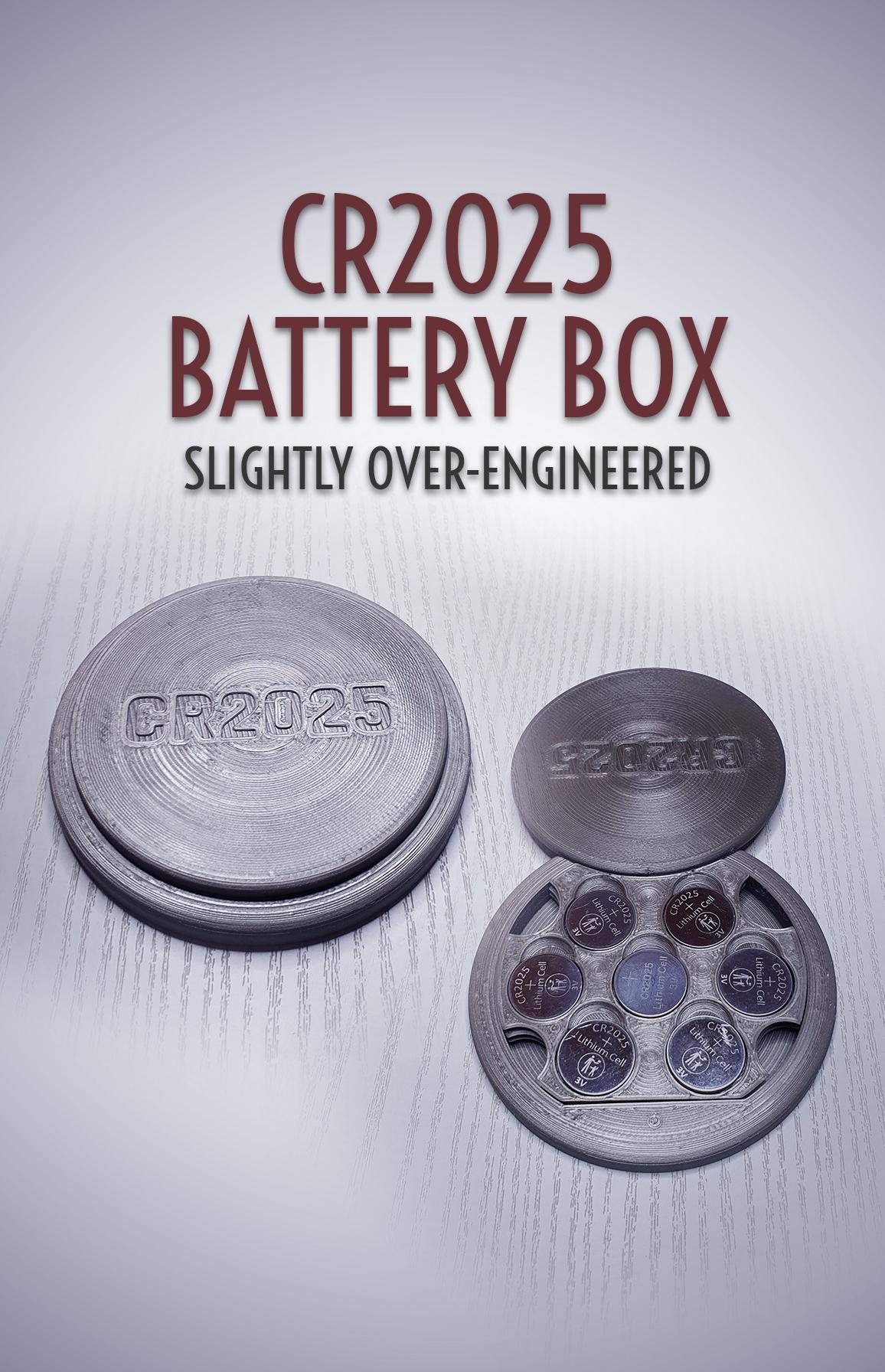 CR2025 Battery Box 3d model