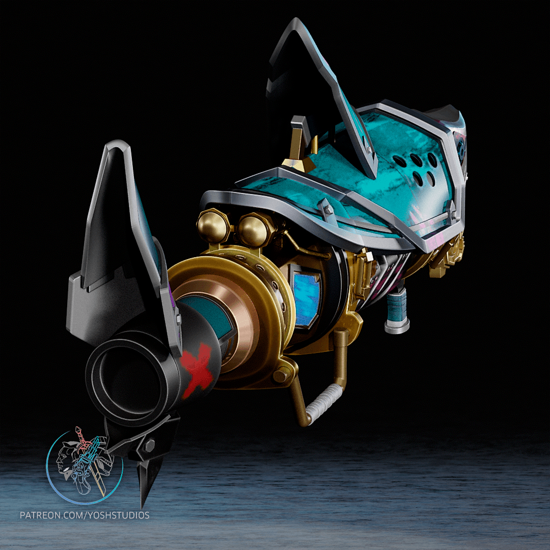 Jinx Bazooka 3D Printer File STL 3d model