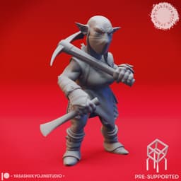 Deep Gnomes - Tabletop Miniatures (Pre-Supported) 3d model