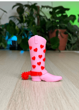 Cowboy Boot Keychain - Spur 3d model
