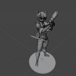 Furry Fox Undercover Operative v2 3d model