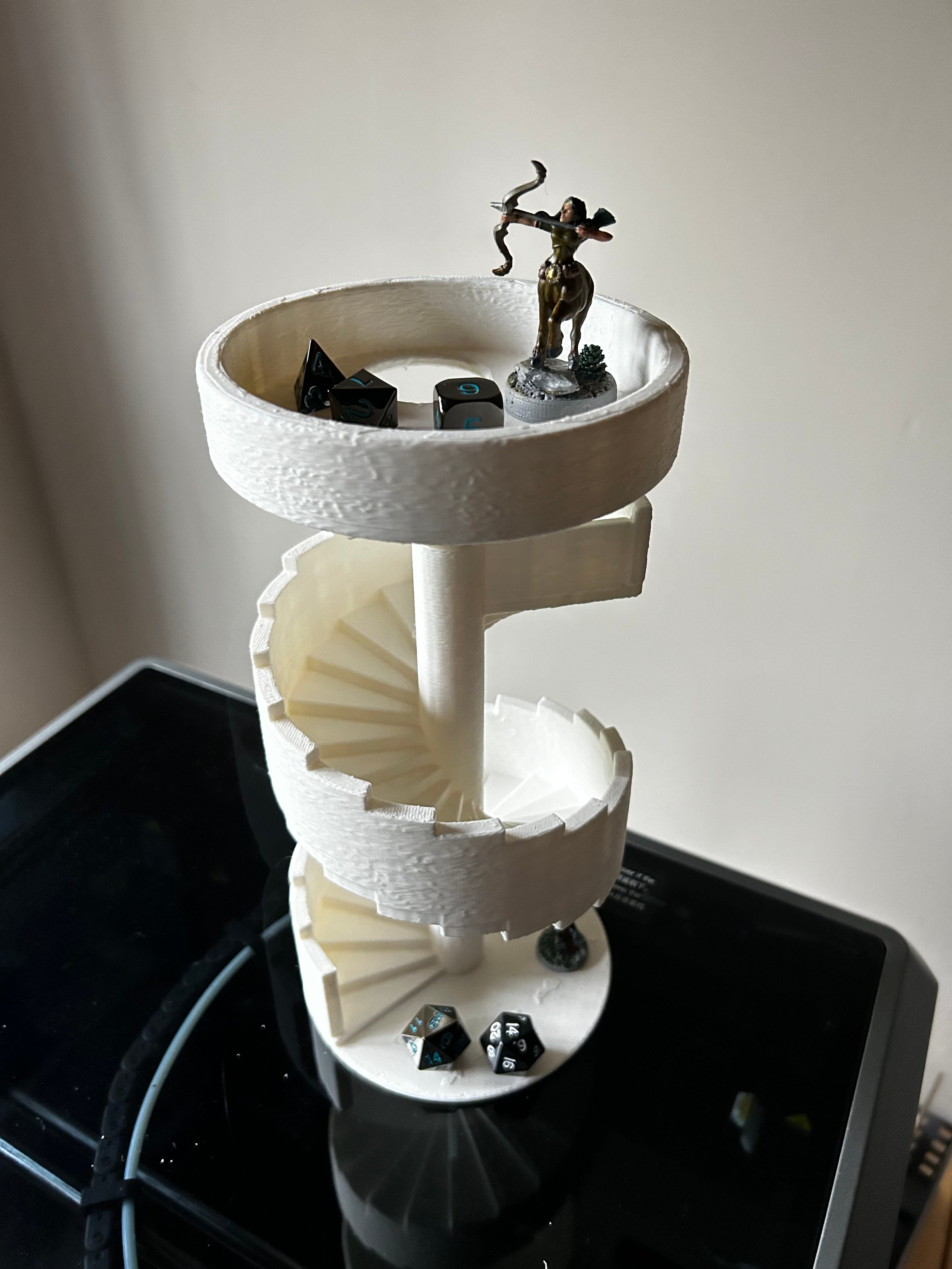 Dice Tower Castle Stairs 3d model