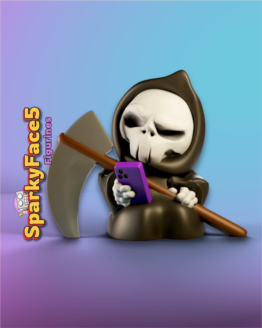 Death Doomscrolling 3d model