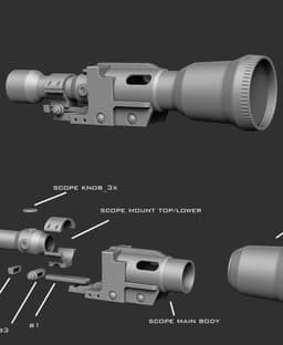 IQA-11 blaster rifle 3d model