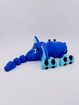 Elephant Roller Skate Flexi 3d model