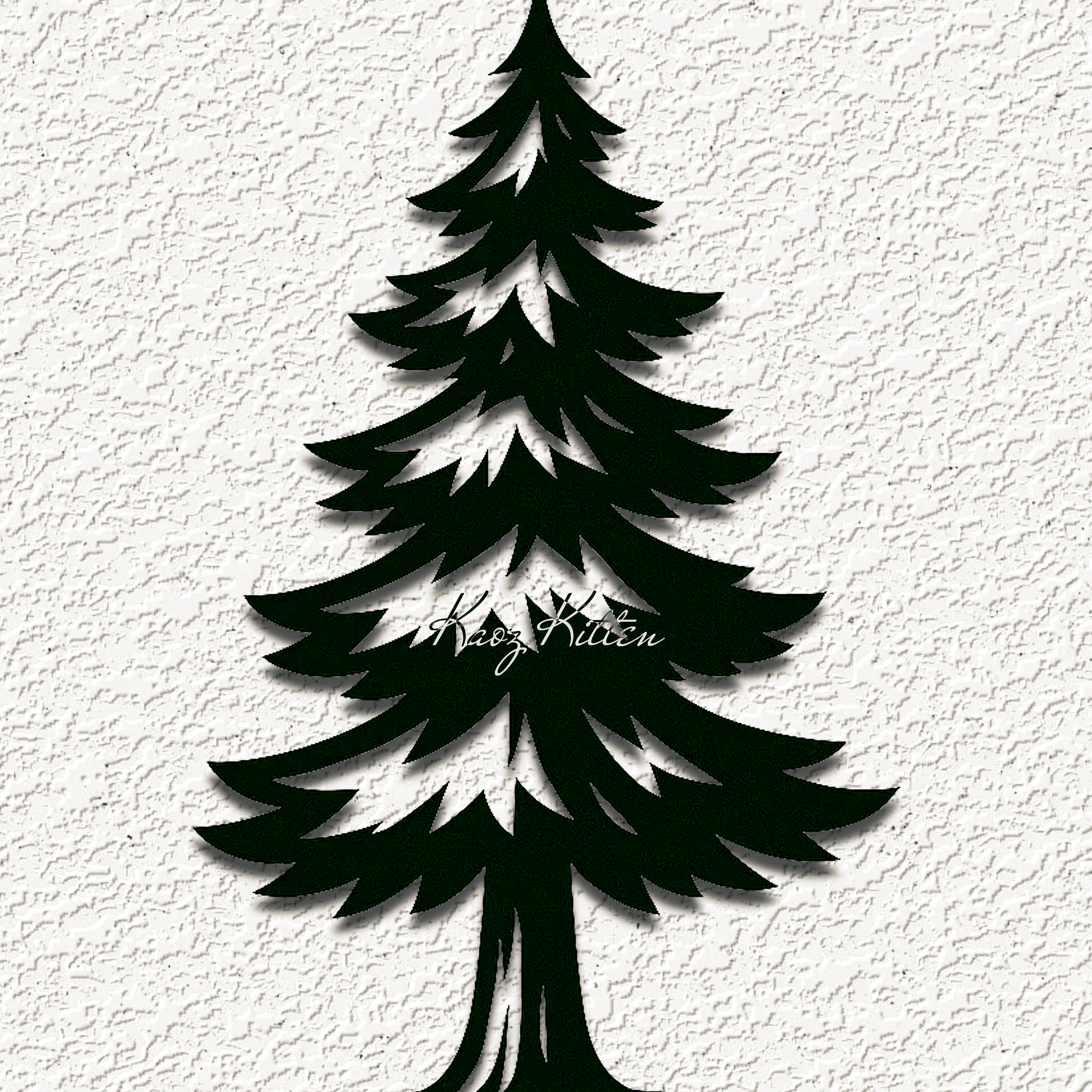 forest pine tree wall art home decor 3d model