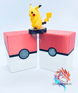 TCG PokeBall Inspired Deck Box / no supports / 3mf included 3d model