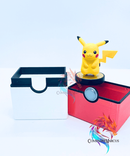 TCG PokeBall Inspired Deck Box / no supports / 3mf included 3d model