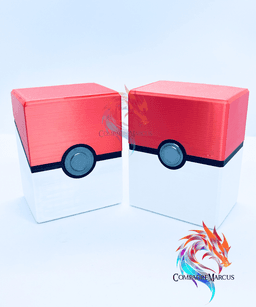 TCG PokeBall Inspired Deck Box / no supports / 3mf included 3d model