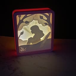 Estel’s Light – Symbolic Backlit Frame STL 3d model
