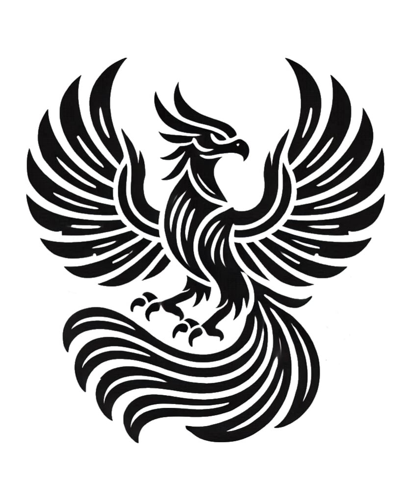 Leather Stamp 100mm Phoenix 2 3d model