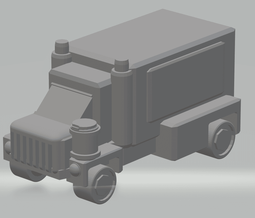 FHW: Cargo Truck v1 (minitown) 3d model