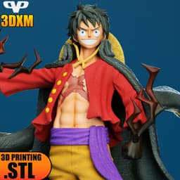 Monkey D. Luffy STL for 3D Printing ChibiSTL 3DXM 3d model