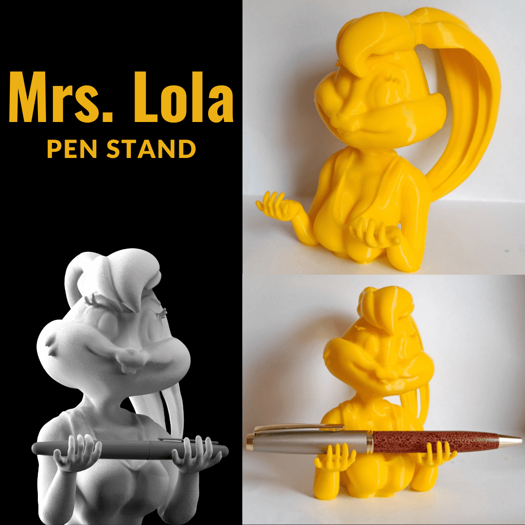 Lola Bunny Pen Stand.stl 3d model