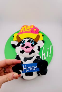 Modular Magnetic Cow Sign 3d model