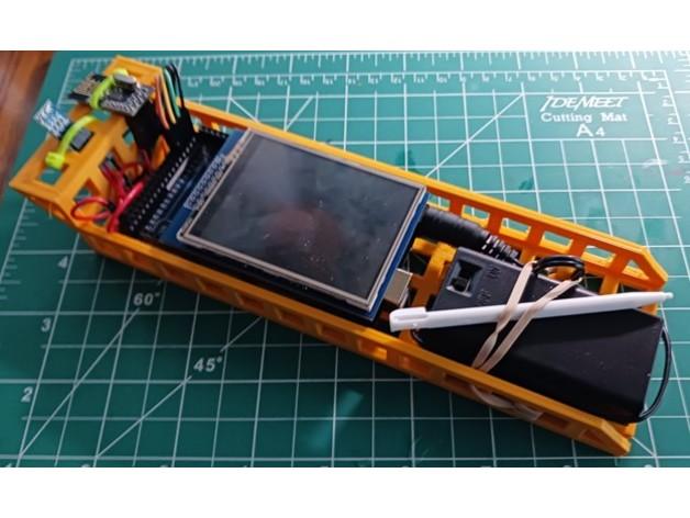 RF24 Remote With TFT LCD Touchscreen 3d model
