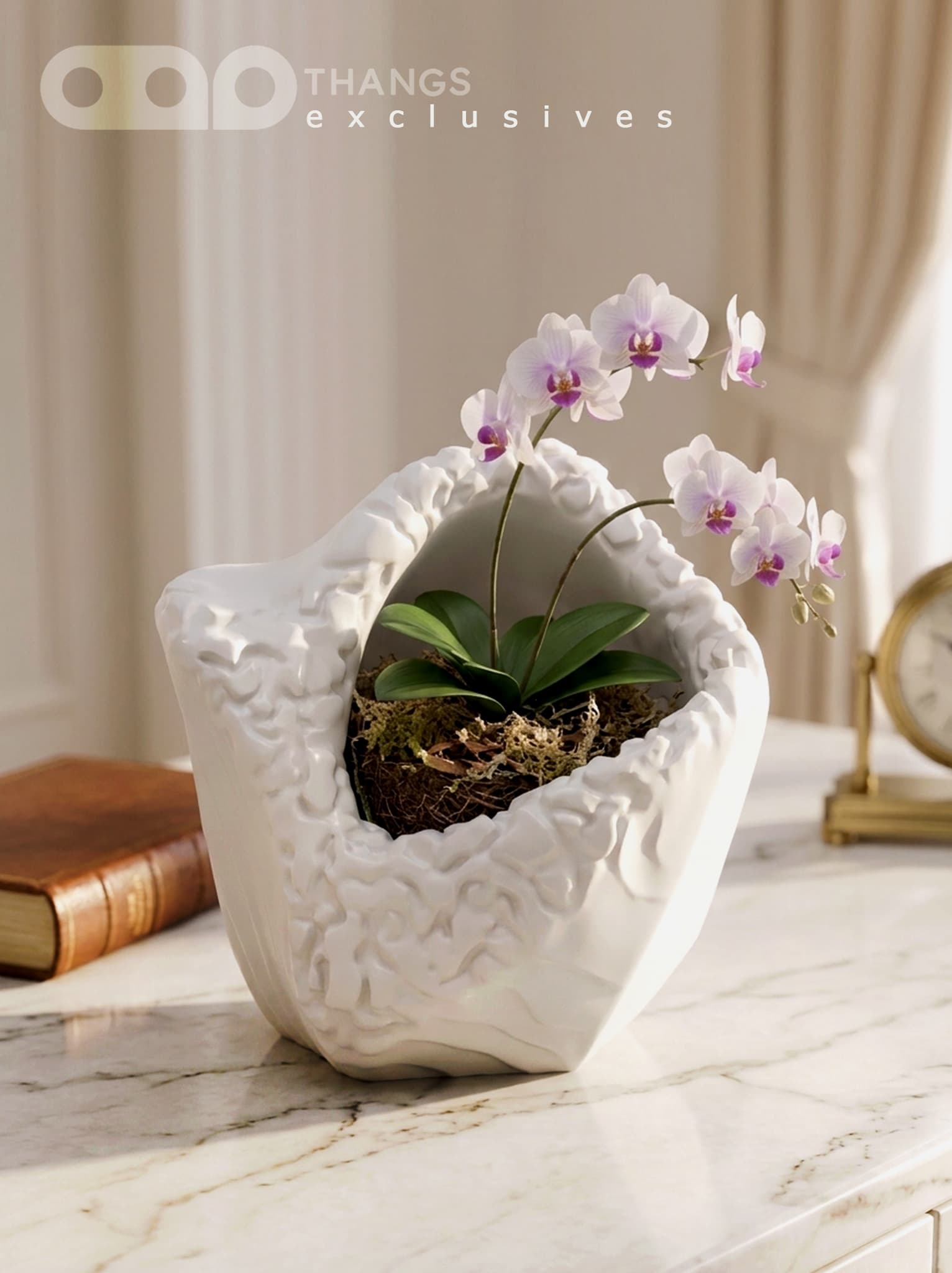 Deformed Rocky Planter Texturized 3d model