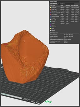 Deformed Rocky Planter Texturized 3d model