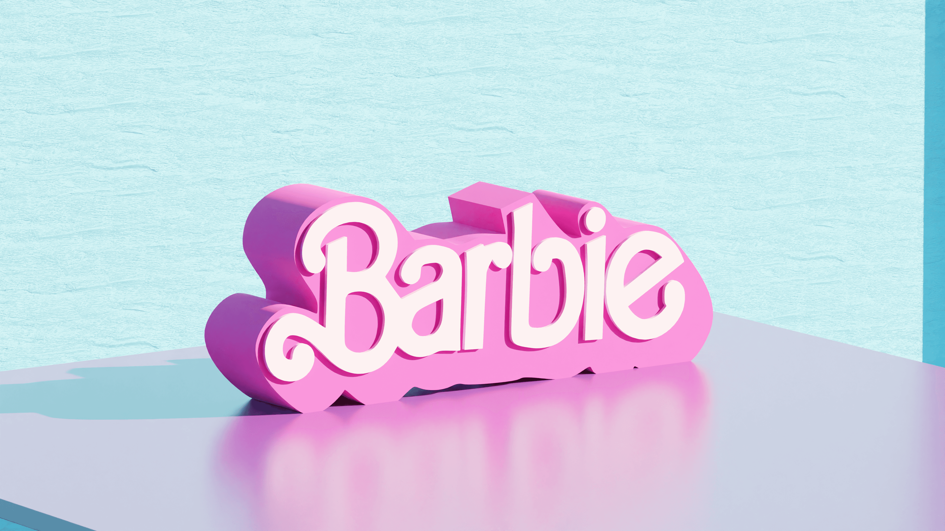 Barbie Movie - Letters/Logo for Decoration 3d model