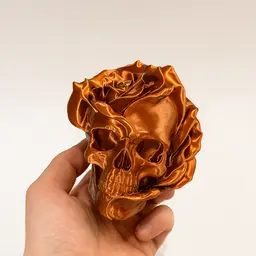 THE SKELETON HEAD ROSE / FORBIDDEN ROSE / GOTHIC DECOR / HALLOWEEN DECOR 3d model