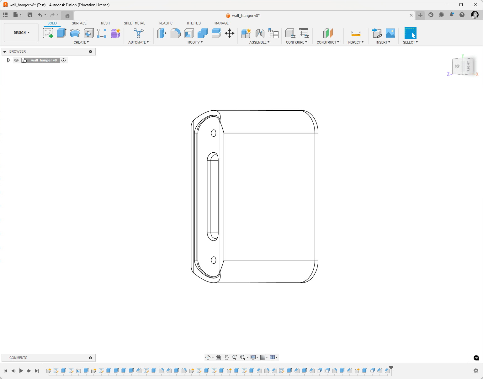 Yet another wall hanger 3d model