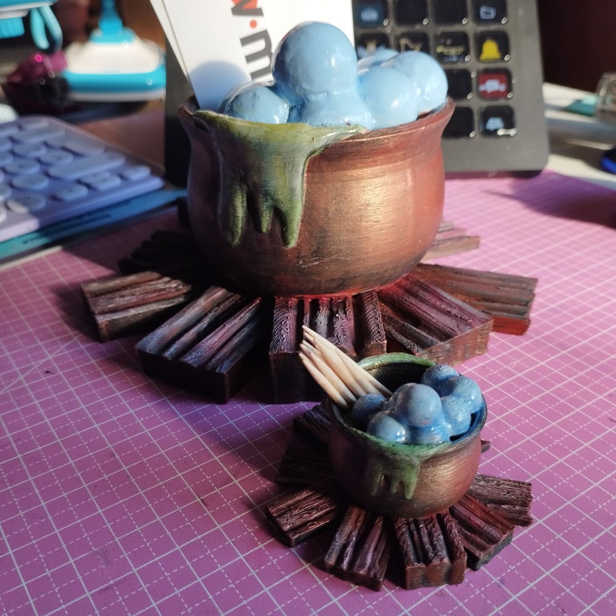 Open Cauldron Open Cauldron for your desk, business cards holder - 3D model by ...