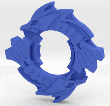 BEYBLADE POSEIDON | COMPLETE | PLASTIC GEN SERIES 3d model