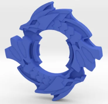 BEYBLADE POSEIDON | COMPLETE | PLASTIC GEN SERIES 3d model