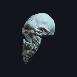 Ogre v3- Custom Action Figure Head 3d model