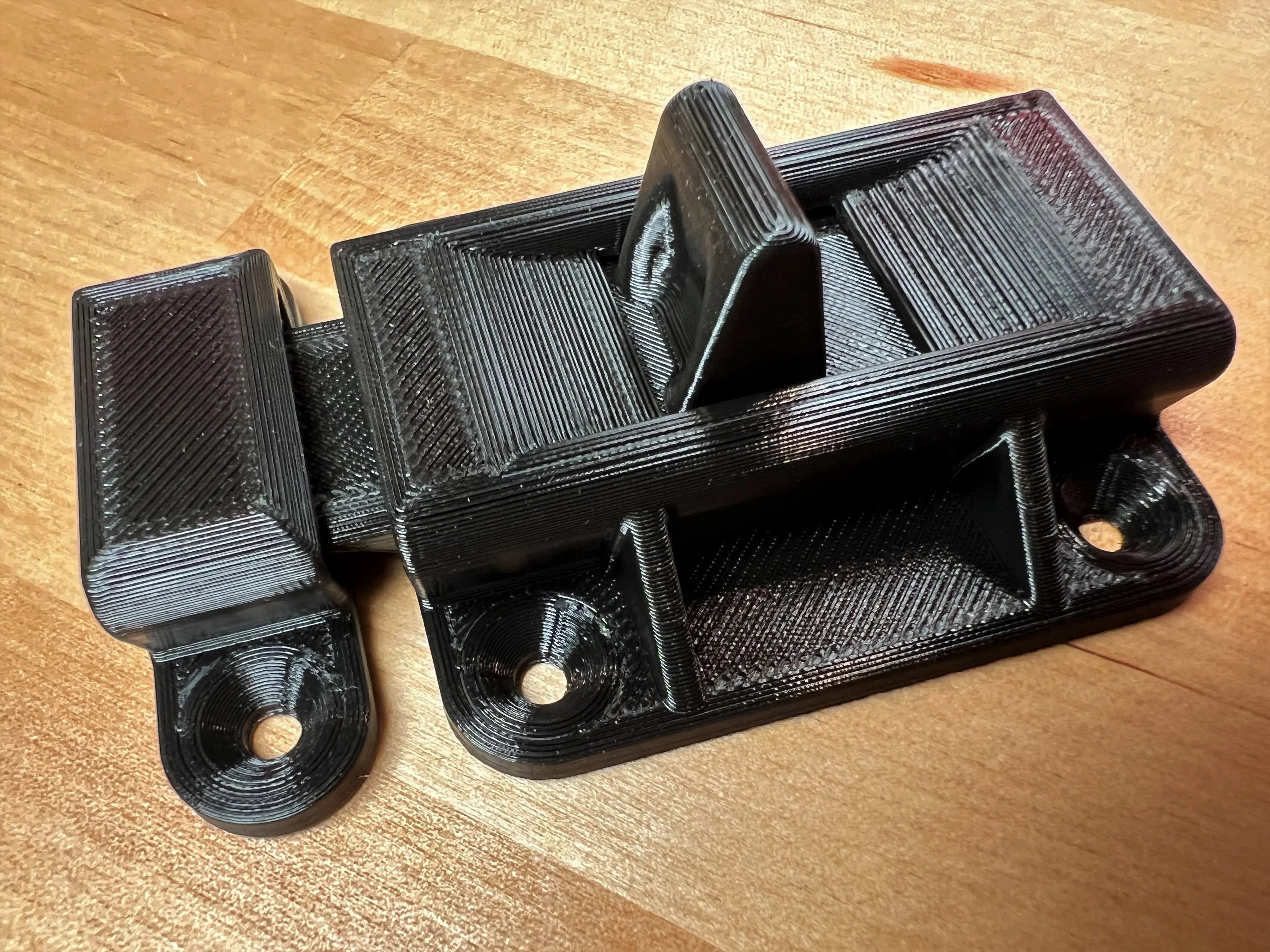 Spring Loaded Slide Bolt Latch 3d model