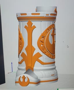 12oz Rebel Alliance Can Cozy Dice Tower 3d model