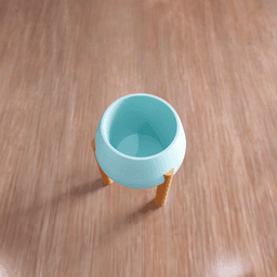 Modern Ribbed Planter - Minimal Plant Pot 3d model