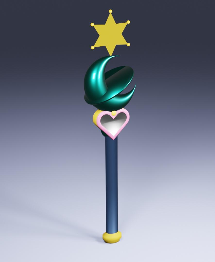 Sailor Neptune - Michiru Kaiou's Wand.stl 3d model
