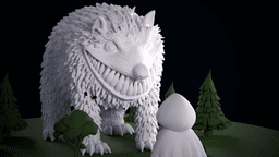 Red Riding Hood Diorama 3d model