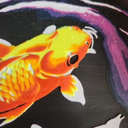 3D Printed Painting - Koi 3d model