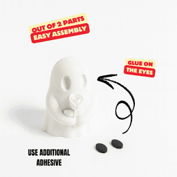 GHOST WITH ROSE - ROSIE / HALLOWEENDECOR / MINIATURE 3d model