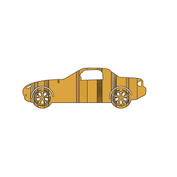 NC Miata 3D Car Flip Art Desk Display 3d model