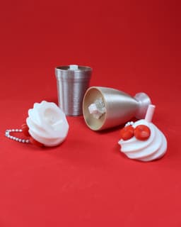 Cheerwine Float Fidget Clickers Keychain 3d model