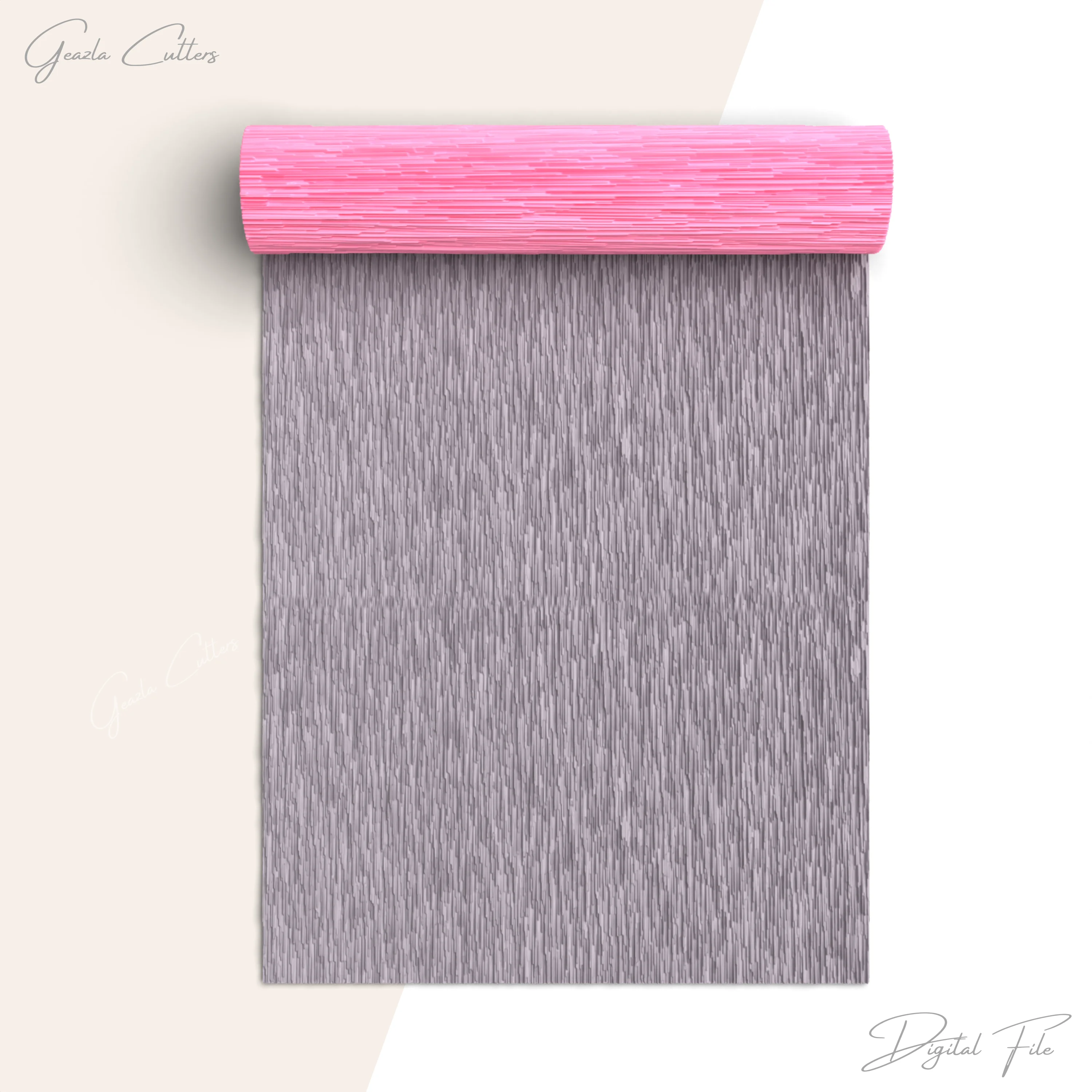 Pixel Rain Texture Roller For Polymer Clay, Glow Clay Texture Roller, Polymer Clay Tool, No: 778 3d model