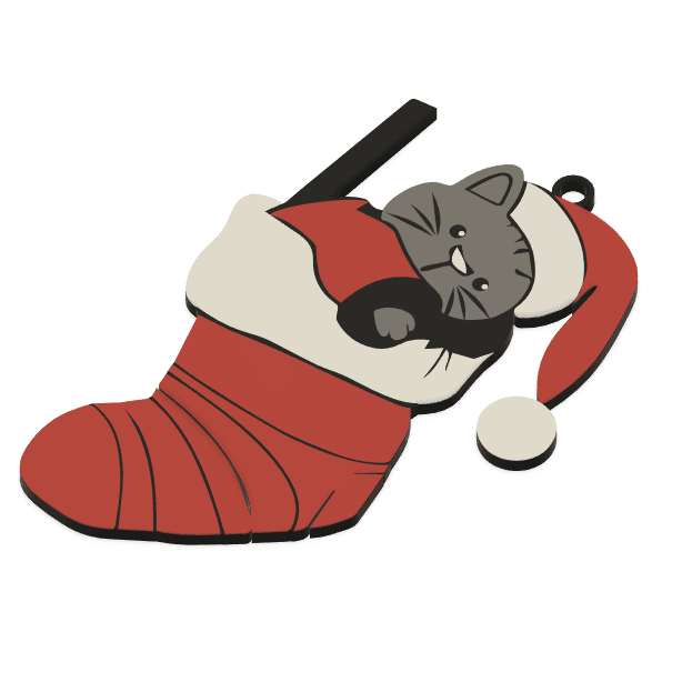 Christmas Pack: Cat III 3d model