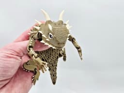 FLEXI HORNED LIZARD 3d model