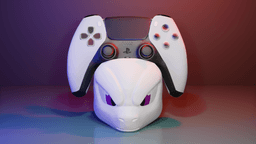 Mewtwo Controller Holder (Multiparts +3MF) 3d model