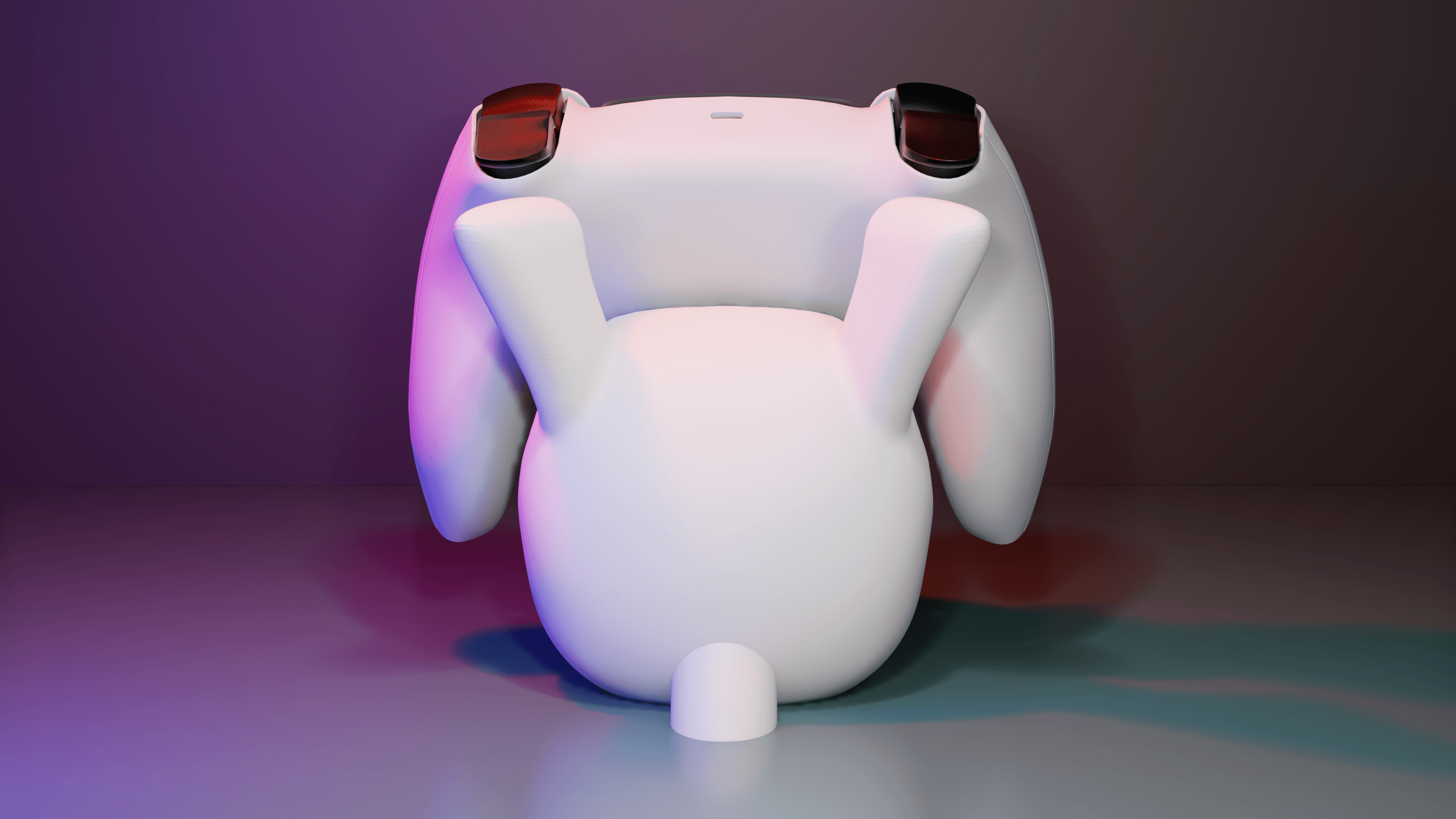 Mewtwo Controller Holder (Multiparts +3MF) 3d model
