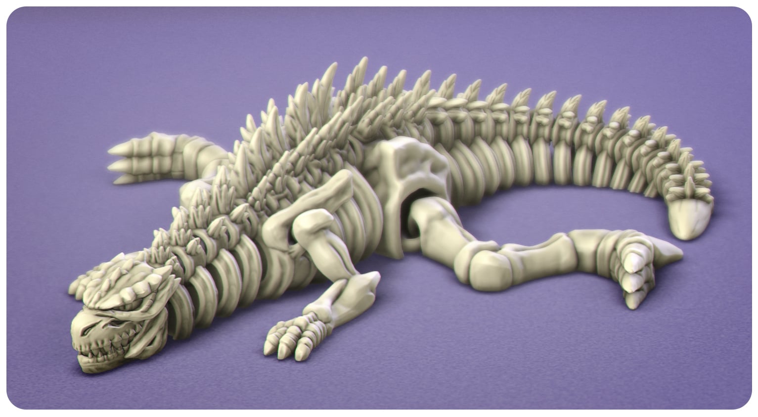 Flexi Godzilla Skeleton 3d model